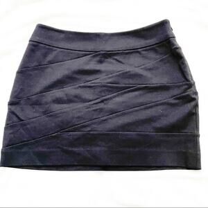 Express black mini skirt tiered bodycon size 00